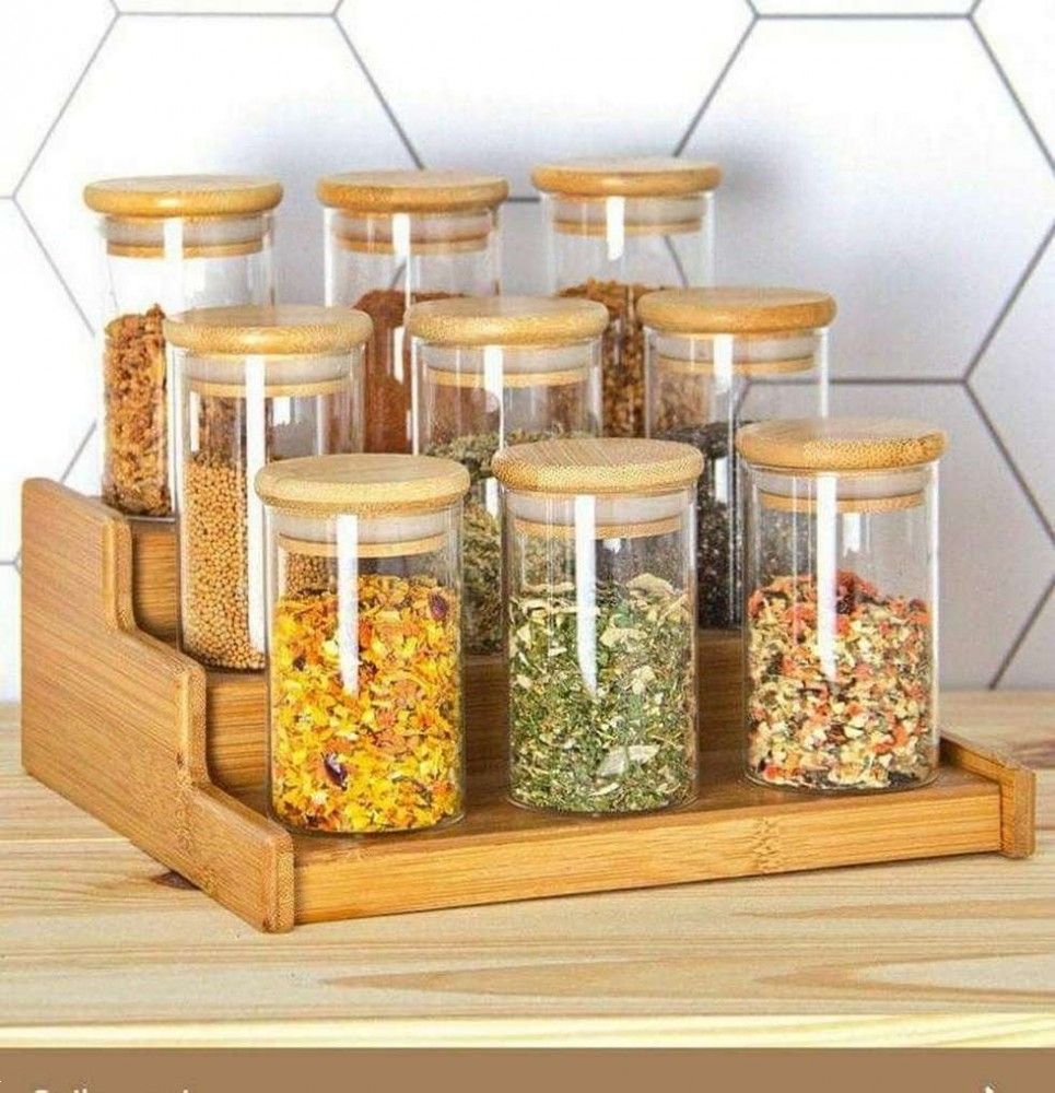 چیدمان جا ادویه ای | ایده های ناب چیدمان جا ادویه ای روی اپن و کابینت ویژه عروس ها و خانم های باسلیقه