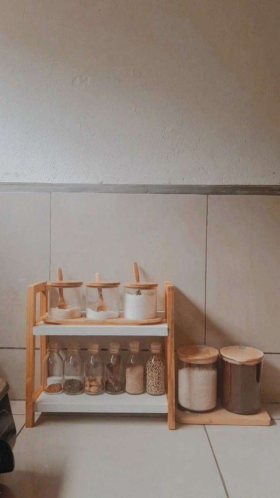 چیدمان جا ادویه ای | ایده های ناب چیدمان جا ادویه ای روی اپن و کابینت ویژه عروس ها و خانم های باسلیقه