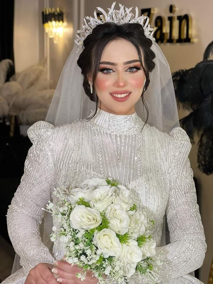 لباس عروس عربی پرکار | 30 لباس عروس مدل عربی پرکار برای عروسی های لاکچری