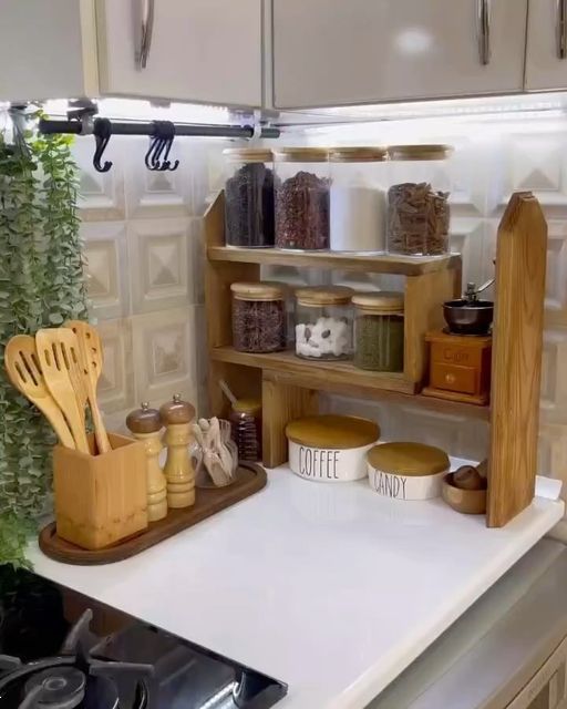 چیدمان روی کابینت آشپزخانه ایرانی | بهترین چیدمان روی کابینت آشپزخانه ایرانی برای جهیزیه عروس