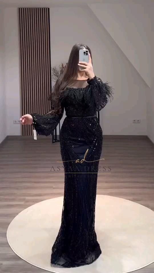 مدل لباس مجلسی بلند زنانه 2025 | مدل لباس مجلسی بلند زنانه چاک دار و پفی و ساده برای عروسی اقوام نزدیک و دور