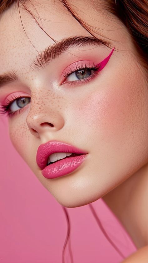 میکاپ با رژگونه صورتی | 30 ایده ارایش با سایه چشم و رژگونه صورتی ترند تابستان امسال