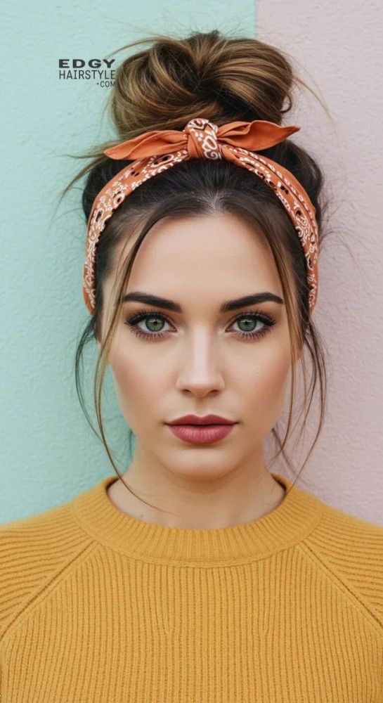 مدل بستن مو با دستمال سر | 30 ایده بستن مو با دستمال سر آسان به صورت بسته و باز