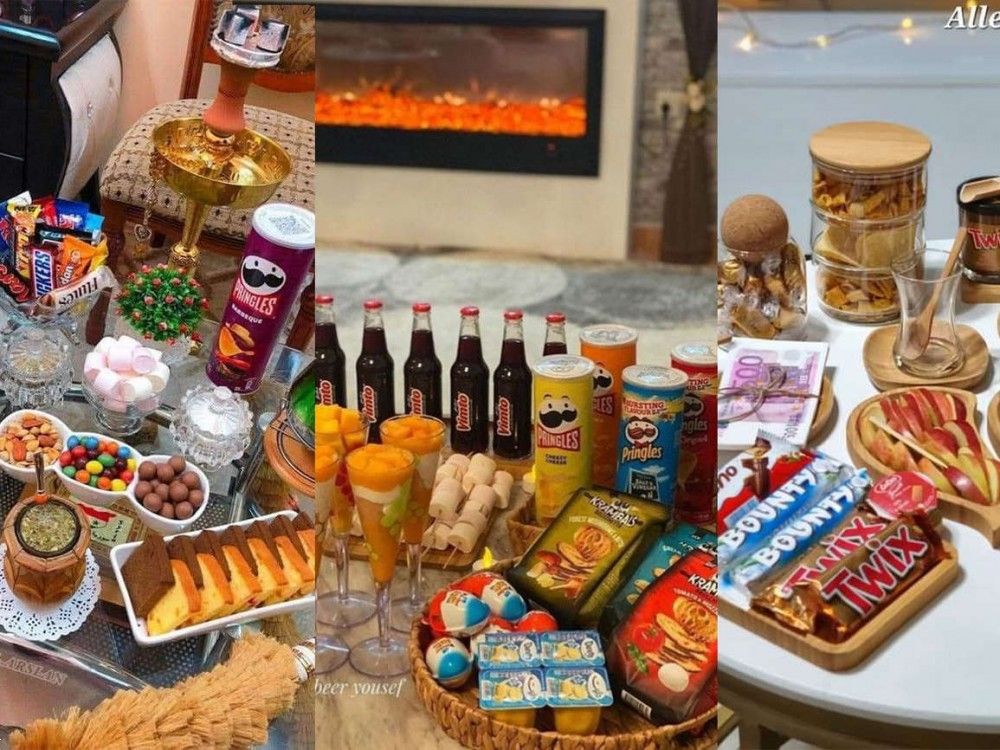 چیدمان خوراکی روی میز | 25 ایده جذاب چیدمان خوراکی روی میز برای تولد و دورهمی