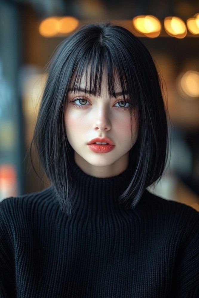 ارایش صورت با موی چتری | 25 مدل بهترین ارایش صورت با موی چتری برای عروسی