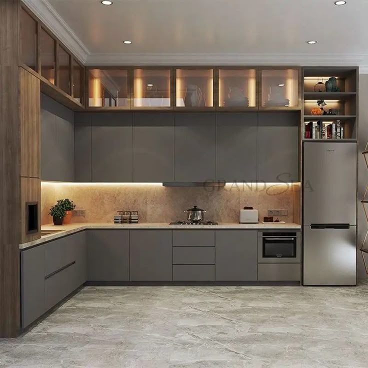 مدل کابینت آشپزخانه ۱۴۰۴ | ۳۰ مدل کابینت آشپزخانه شیک و جدید مدرن و کلاسیک برای دکور آشپزخانه عروس و خانه‌های لاکچری امروز!