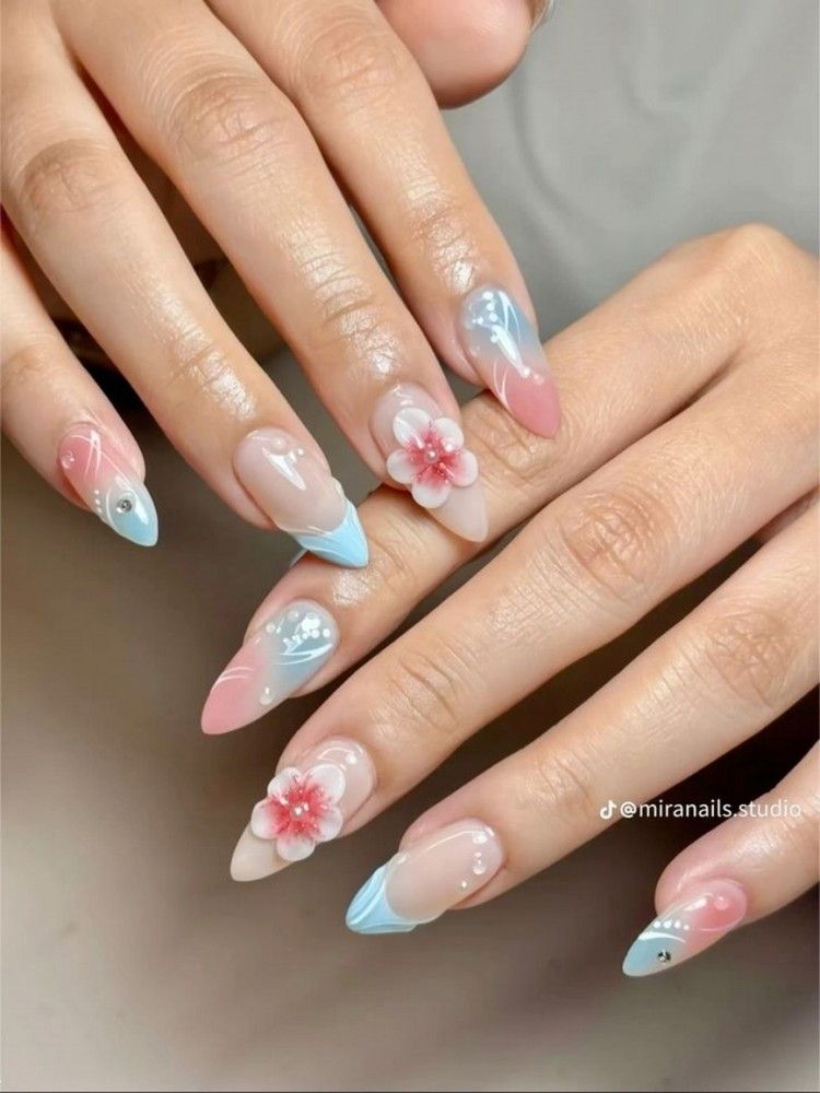 دیزاین ناخن گل برجسته | 20 طرح و دیزاین ناخن گل برجسته برای عروس و دخترای خوشگل