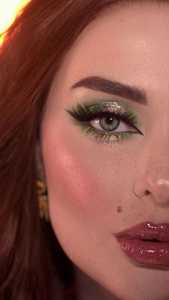 سایه سبز دخترانه | 20 مدل جذاب آرایش چشم با سایه سبز دخترانه برای عروسی