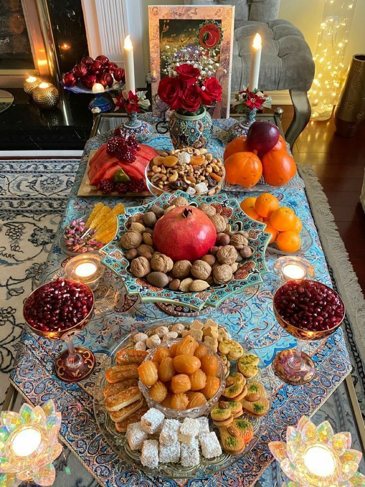 چیدمان شب یلدا ساده | بهترین و جذاب ترین ایده های چیدمان شب یلدا ساده مخصوص نو عروس ها!