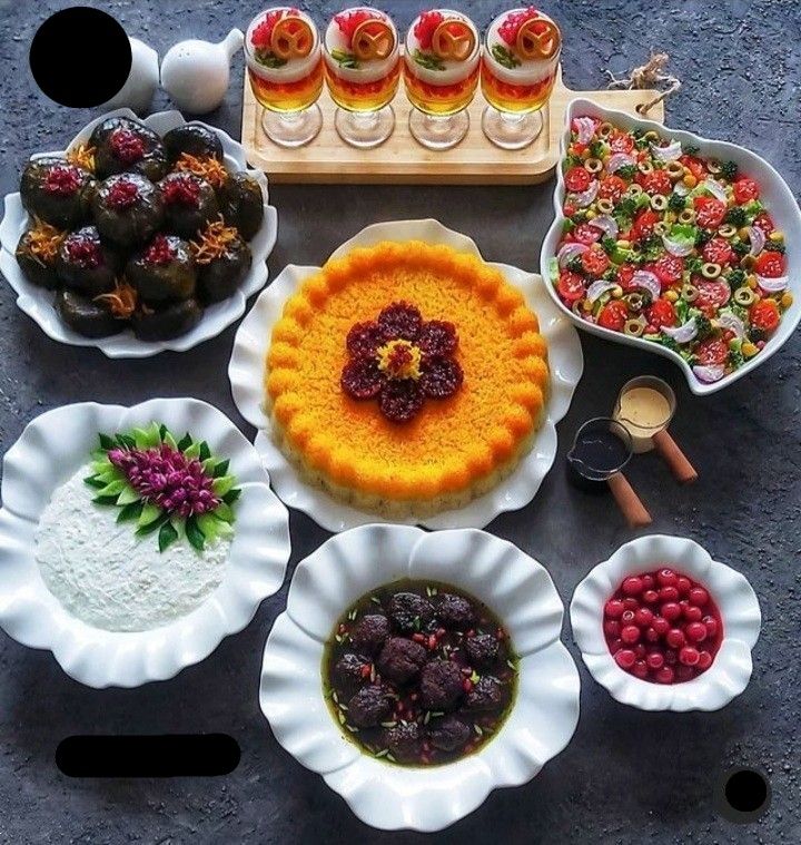 تزیین سفره | بهترین و جذاب ترین ایده های تزیین سفره غذا، یلدا و هفت سین مخصوص عروس های خوش سلیقه!