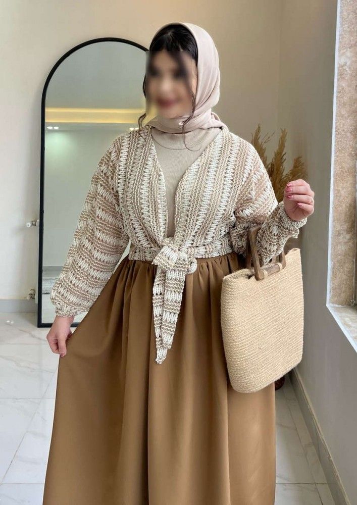 مدل مانتو گره ای | 20 مدل مانتو گره ای با دامن برای بیرون و مجالس مخصوص خانم های رومد