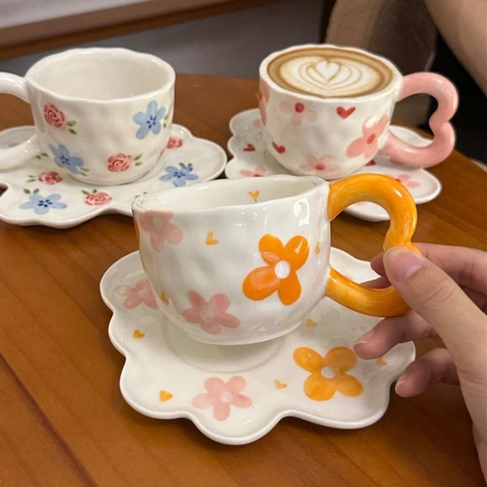 فنجان فانتزی | 25 عکس فنجان نعلبکی فانتزی برای جهیزیه عروس و خانم های کیوت پسند