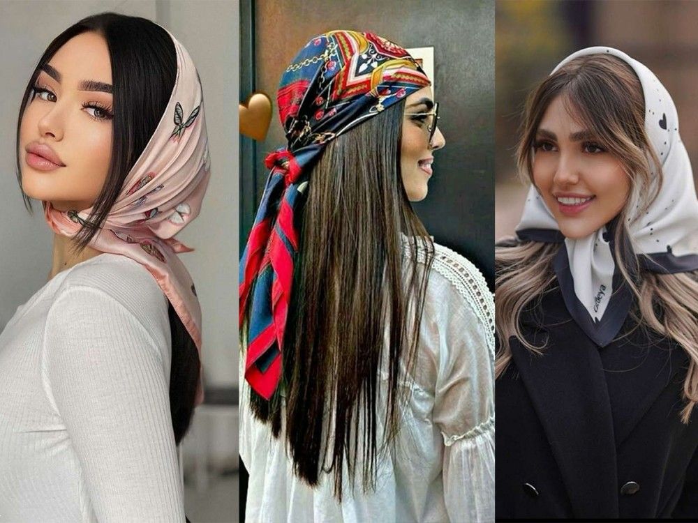 مدل مو با مینی اسکارف | 20 مدل مو با مینی اسکارف دخترانه تابستانی مخصوص مسافرت و عکاسی