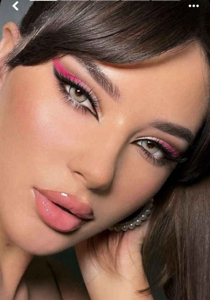 میکاپ چشم صورتی مشکی | 25 ایده برای سایه چشم صورتی و مشکی برای عروسی و روزمره