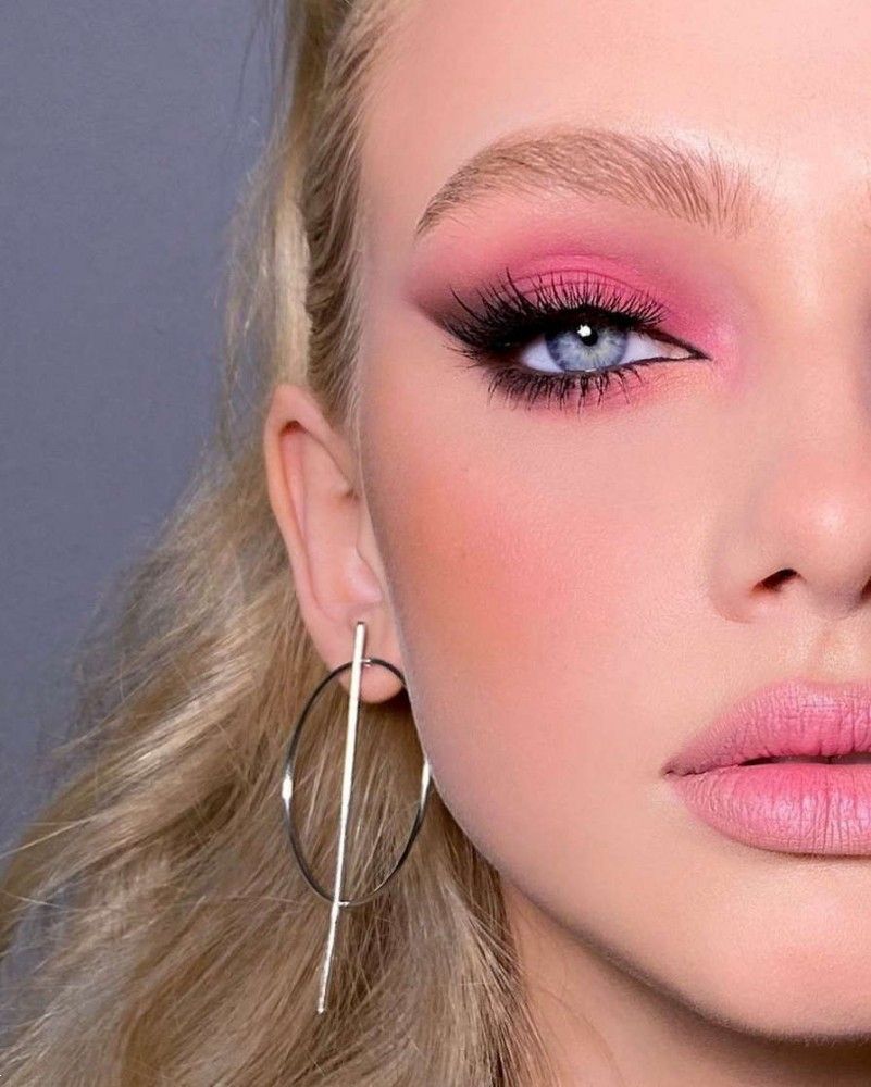 میکاپ چشم صورتی مشکی | 25 ایده برای سایه چشم صورتی و مشکی برای عروسی و روزمره