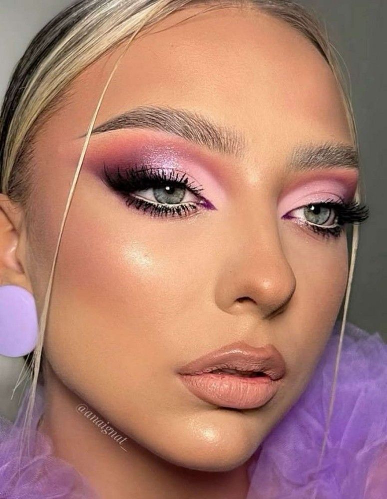 میکاپ چشم صورتی مشکی | 25 ایده برای سایه چشم صورتی و مشکی برای عروسی و روزمره