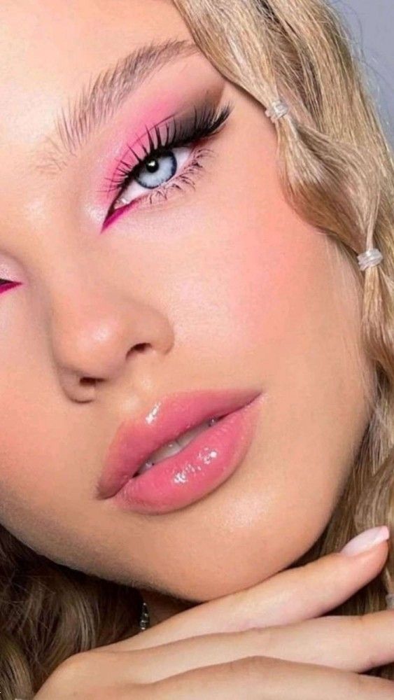 میکاپ چشم صورتی مشکی | 25 ایده برای سایه چشم صورتی و مشکی برای عروسی و روزمره