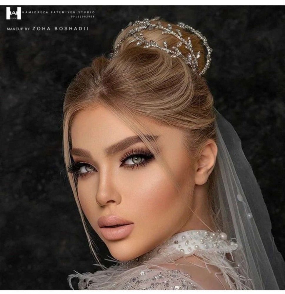 میکاپ عروس با موی بلوند | 20 ایده میکاپ عروس با موی بلوند برای همه فرم صورت