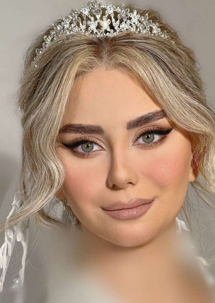 میکاپ عروس با موی بلوند | 20 ایده میکاپ عروس با موی بلوند برای همه فرم صورت