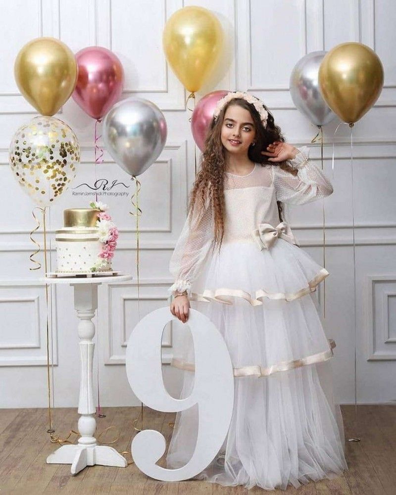 لباس عروس برای تولد بچه گانه | 25 عکس لباس عروس بچه گانه برای تولد بسیار شیک و کیوت