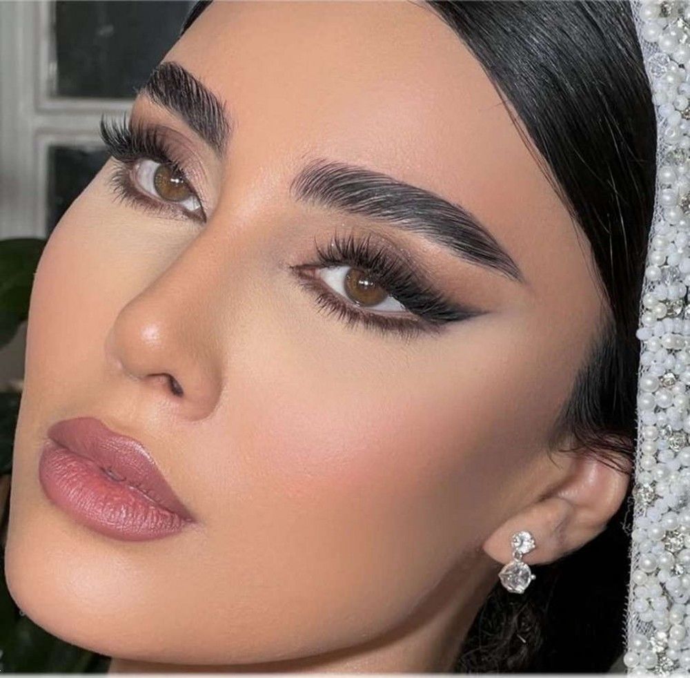 ارایش عروس با رژ صورتی | 25 ارایش عروس با رژ صورتی در تناژهای مختلف