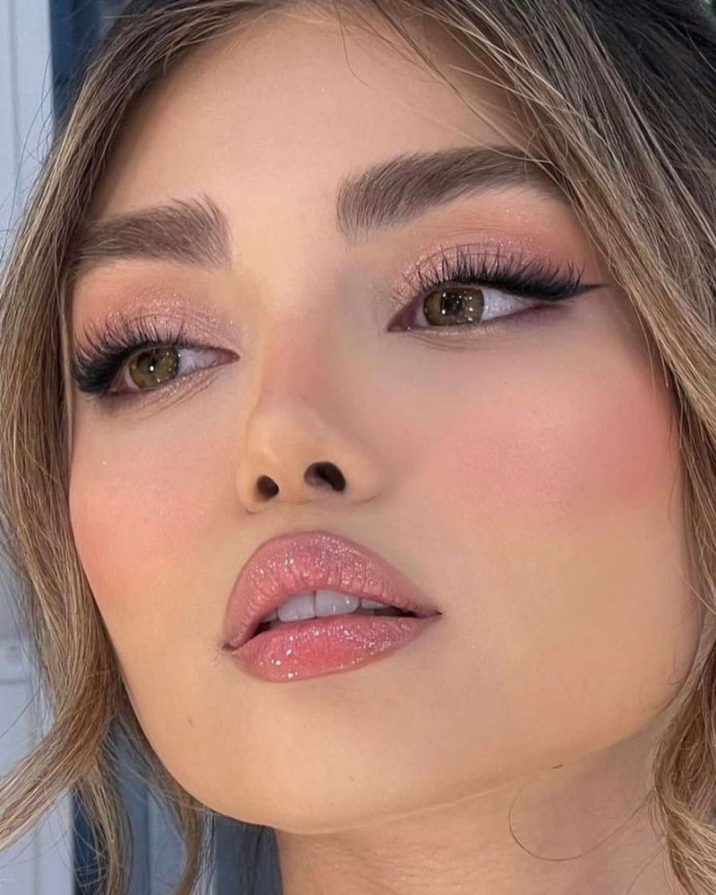 ارایش عروس با رژ صورتی | 25 ارایش عروس با رژ صورتی در تناژهای مختلف