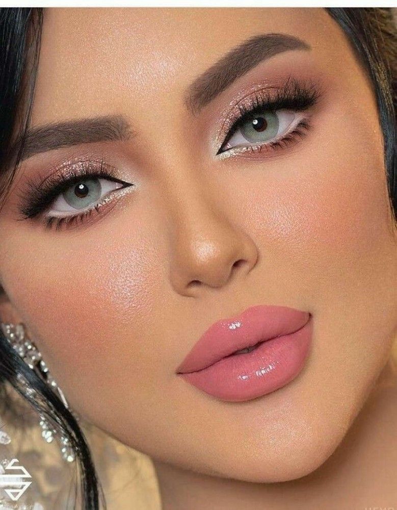 ارایش عروس با رژ صورتی | 25 ارایش عروس با رژ صورتی در تناژهای مختلف