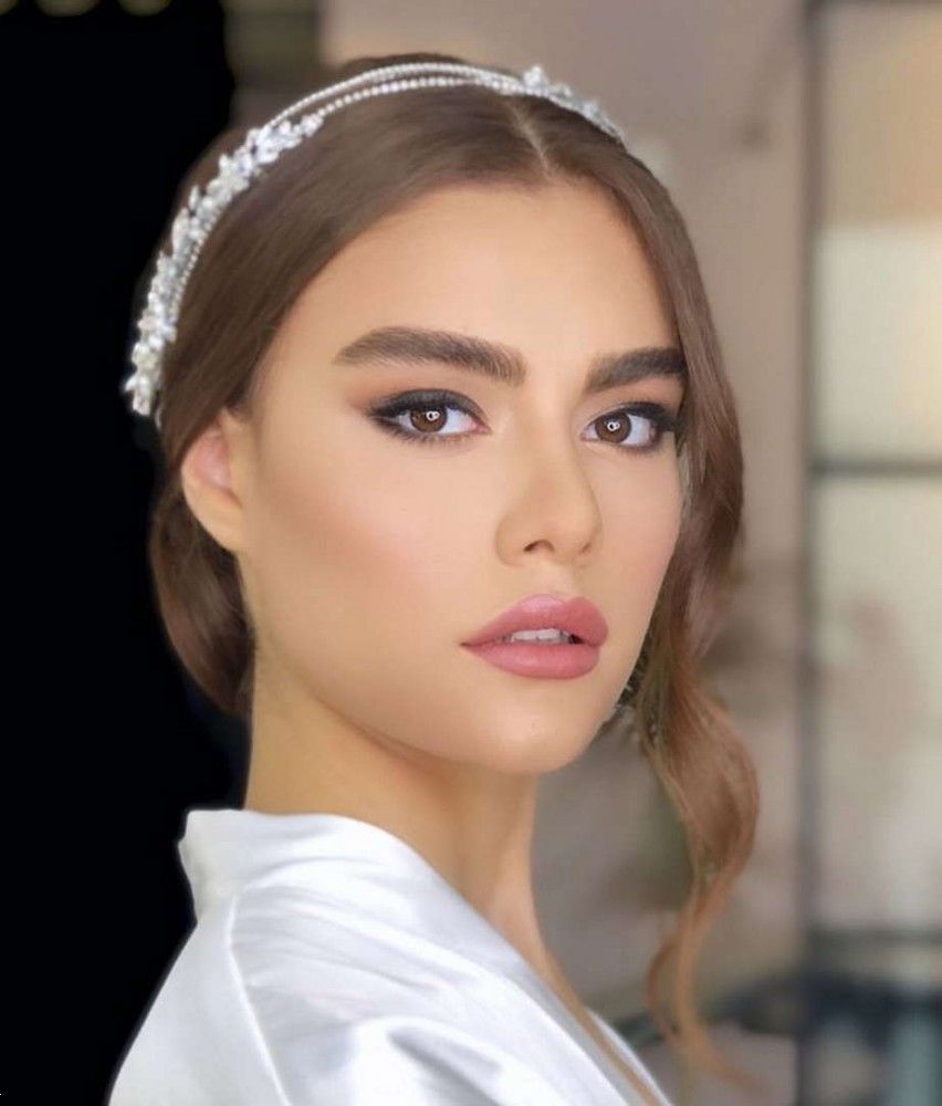 ارایش عروس با رژ صورتی | 25 ارایش عروس با رژ صورتی در تناژهای مختلف
