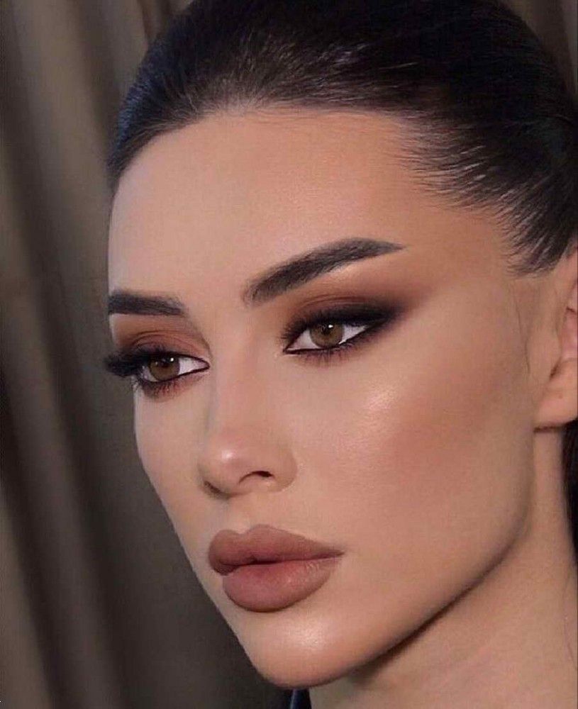 آرایش صورت برای لباس زرشکی | 25 آرایش صورت با لباس زرشکی برای عروسی و مهمانی ها