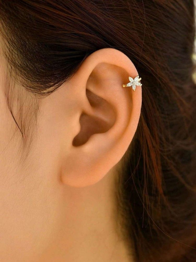 گوشواره لاله گوش نقره | 25 گوشواره برای لاله گوش با سوراخ و بدون سوراخ بسیار جذاب