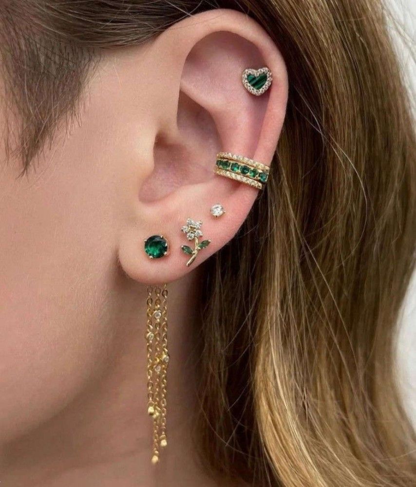 گوشواره لاله گوش نقره | 25 گوشواره برای لاله گوش با سوراخ و بدون سوراخ بسیار جذاب