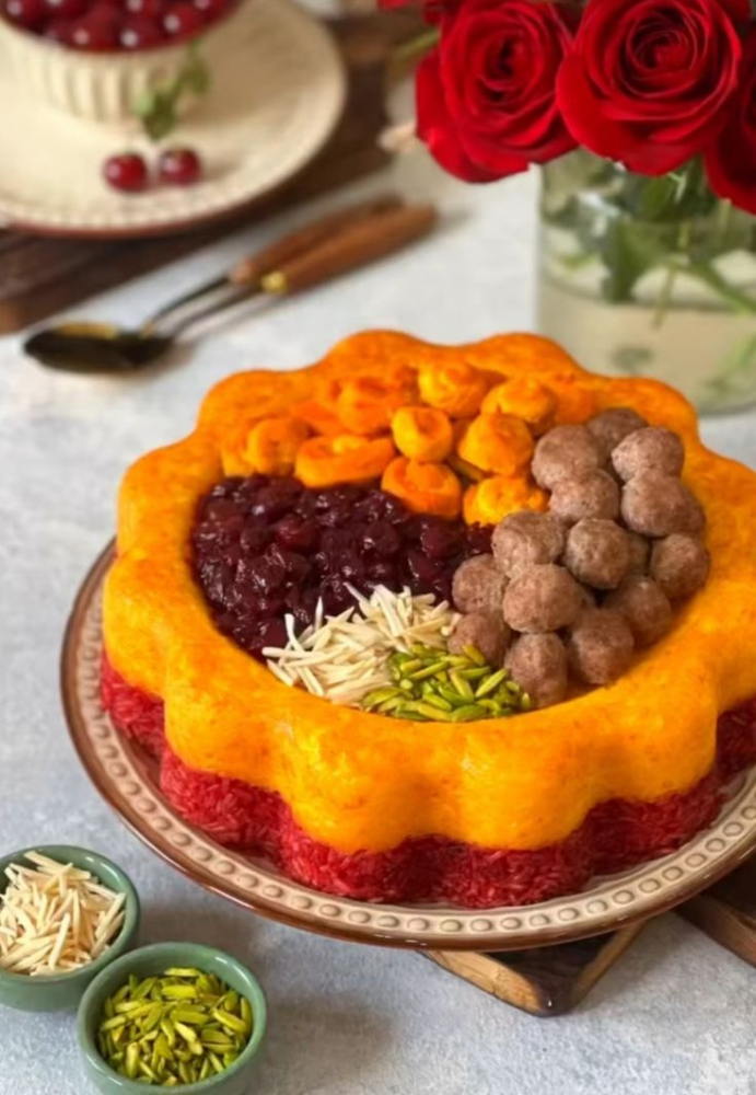 تزیین غذای ایرانی | ۳۰ ایده فوق‌العاده زیبای تزیین غذای ایرانی مجلسی برای تازه عروس و خانم های هنرمند + نکات طلایی دیزاین غذا!