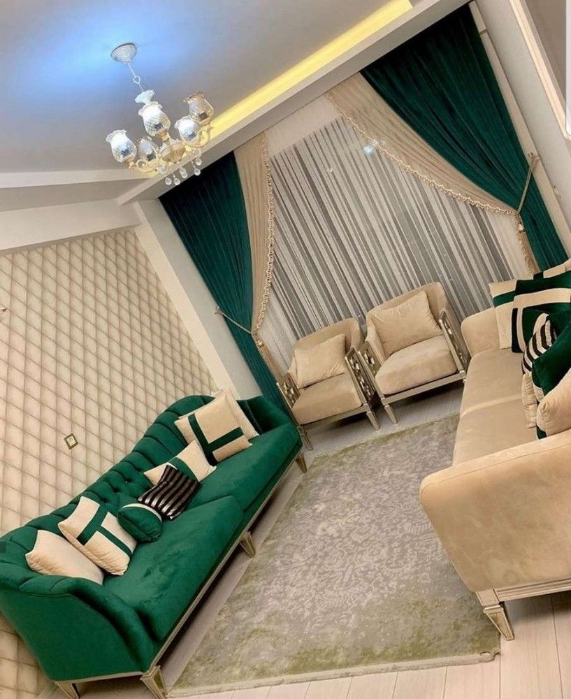 دیزاین منزل با مبل سبز | 25 مدل جدید مبل سبز برای جهیزیه عروس و دیزاین برای هر سبک و سلیقه ای
