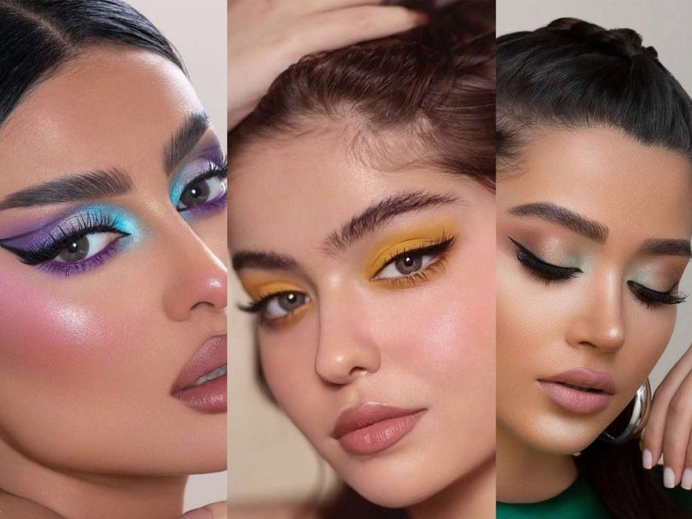 ارایش چشم با سایه های رنگی | 26 میکاپ چشم با سایه رنگی برای عروسی و مراسم های خاص