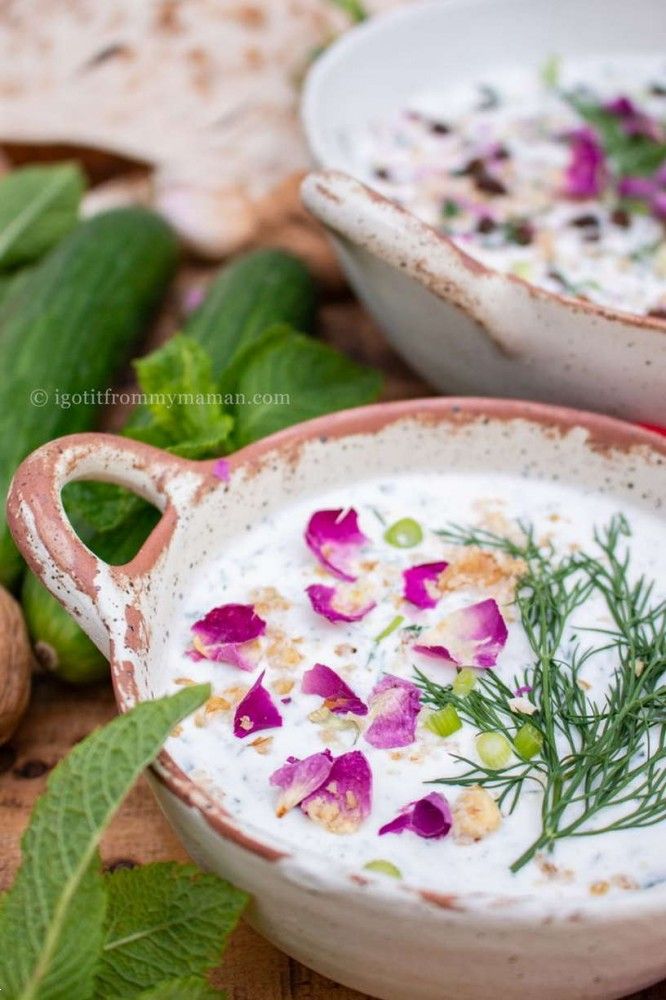 تزیین آب دوغ خیار مجلسی | 25 تزیین آب دوغ خیار شاهانه برای مهمان بسیار ساده اما کاربردی
