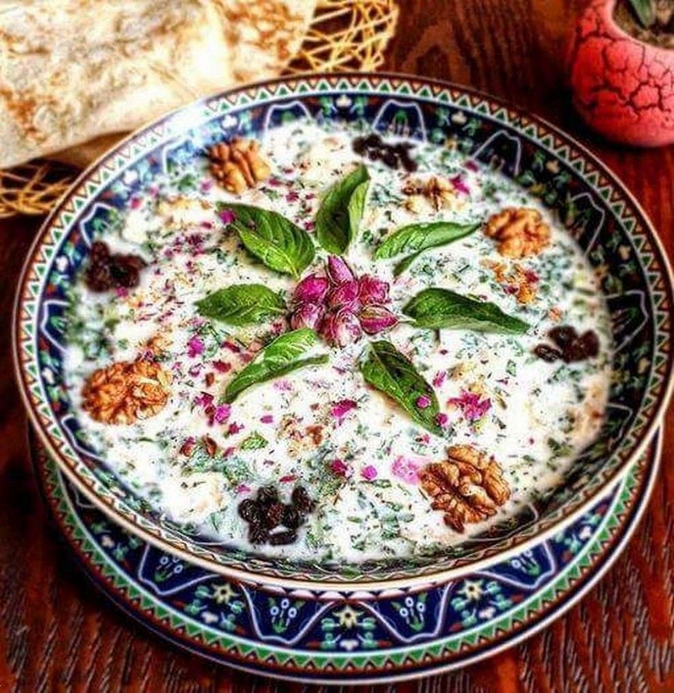 تزیین آب دوغ خیار مجلسی | 25 تزیین آب دوغ خیار شاهانه برای مهمان بسیار ساده اما کاربردی