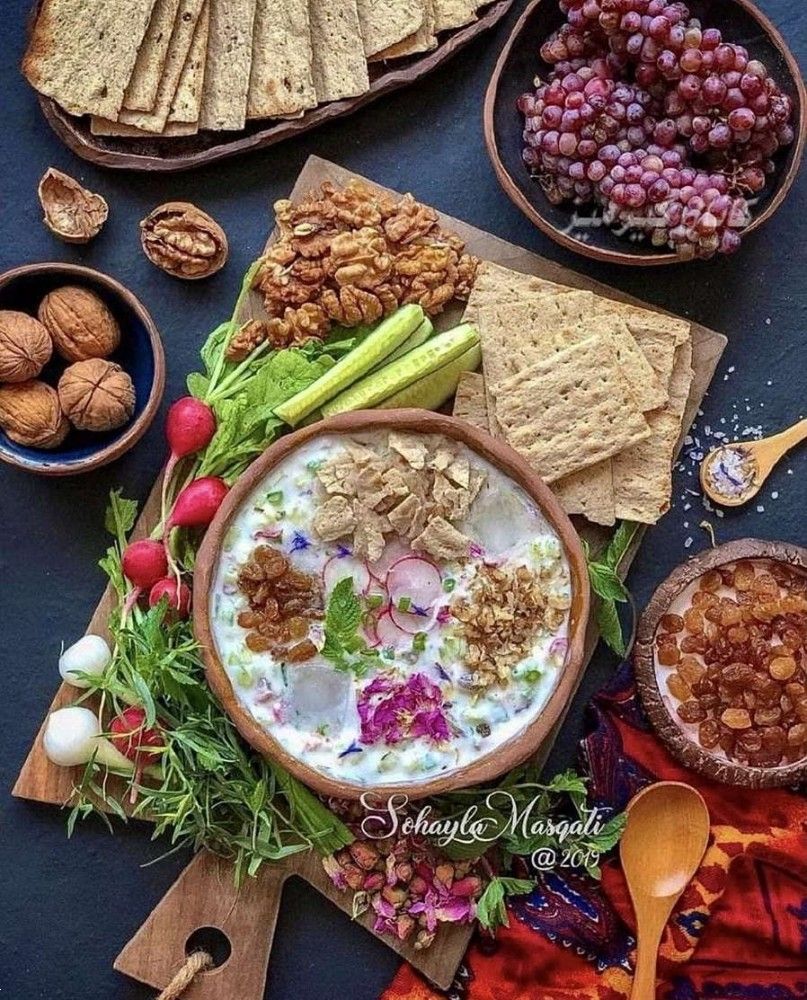 تزیین آب دوغ خیار مجلسی | 25 تزیین آب دوغ خیار شاهانه برای مهمان بسیار ساده اما کاربردی