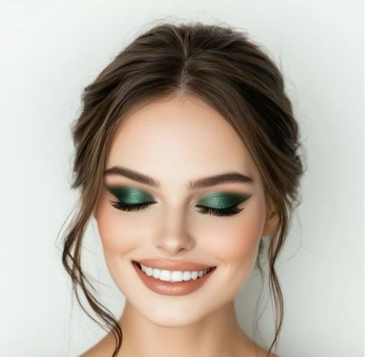 مدل آرایش برای لباس سبز | خاص ترین مدل آرایش برای لباس سبز برای مهمانی و عروسی که خیلی جذابت میکنه!