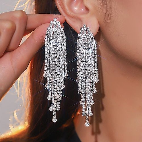 گوشواره فول نگین | مدل های لوکس و لاکچری گوشواره فول نگین مجلسی ترند ۲۰۲۵ برای عروسی و مهمانی های ویژه که قلب‌ها را میرباید!