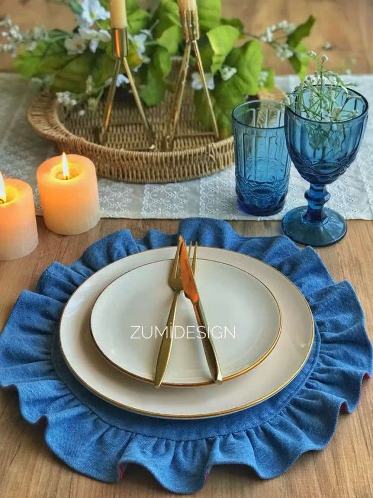 زیر بشقابی پارچه ای | 27 مدل زیر بشقابی پارچه ای شیک برای جهیزیه عروس خانم های باسلیقه