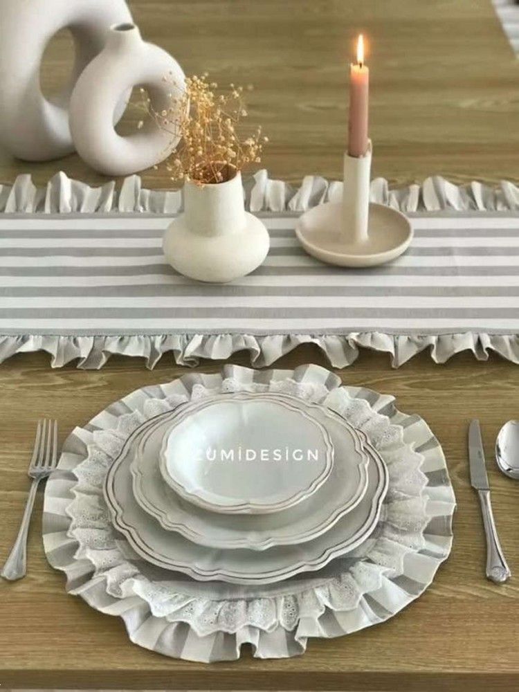 زیر بشقابی پارچه ای | 27 مدل زیر بشقابی پارچه ای شیک برای جهیزیه عروس خانم های باسلیقه