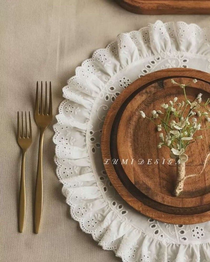 زیر بشقابی پارچه ای | 27 مدل زیر بشقابی پارچه ای شیک برای جهیزیه عروس خانم های باسلیقه