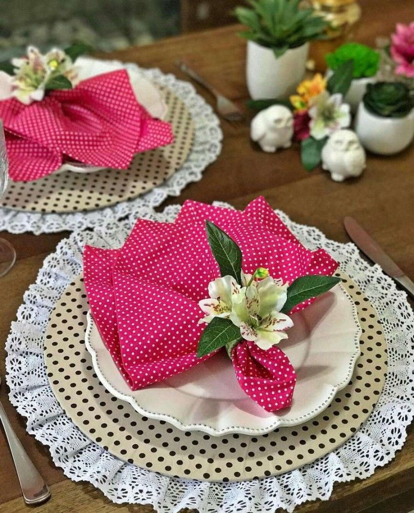 زیر بشقابی پارچه ای | 27 مدل زیر بشقابی پارچه ای شیک برای جهیزیه عروس خانم های باسلیقه