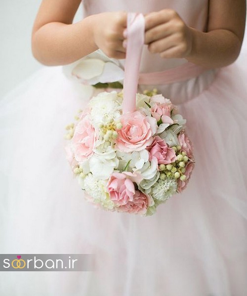 24 دسته گل عروس توپی و آویزی