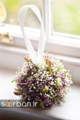 24 دسته گل عروس توپی و آویزی