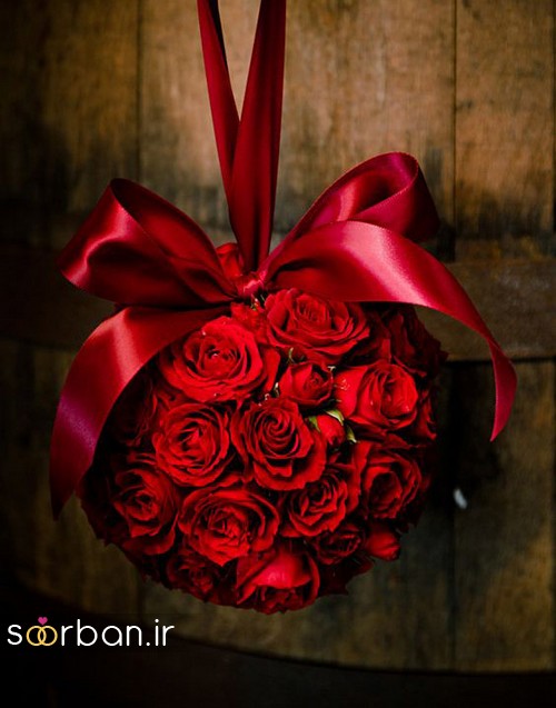 24 دسته گل عروس توپی و آویزی