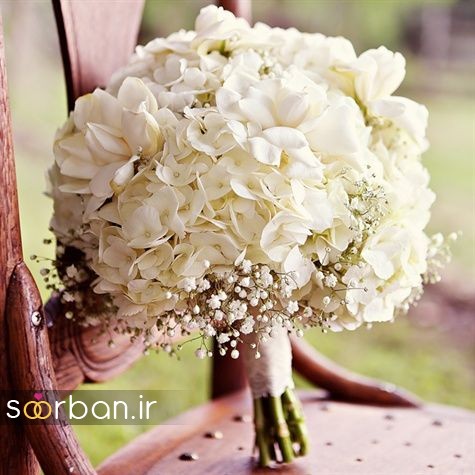 دسته گل عروس بهاری رومانتیک جدید