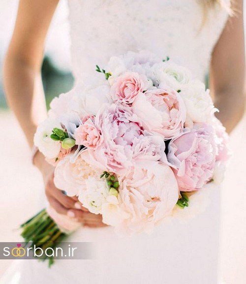 دسته گل عروس بهاری رومانتیک جدید