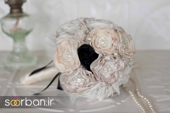 زیباترین دسته گل عروس پارچه ای جدید