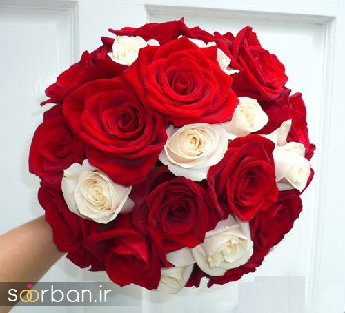  انواع دسته گل عروس رز قرمز رومانتیک و عاشقانه